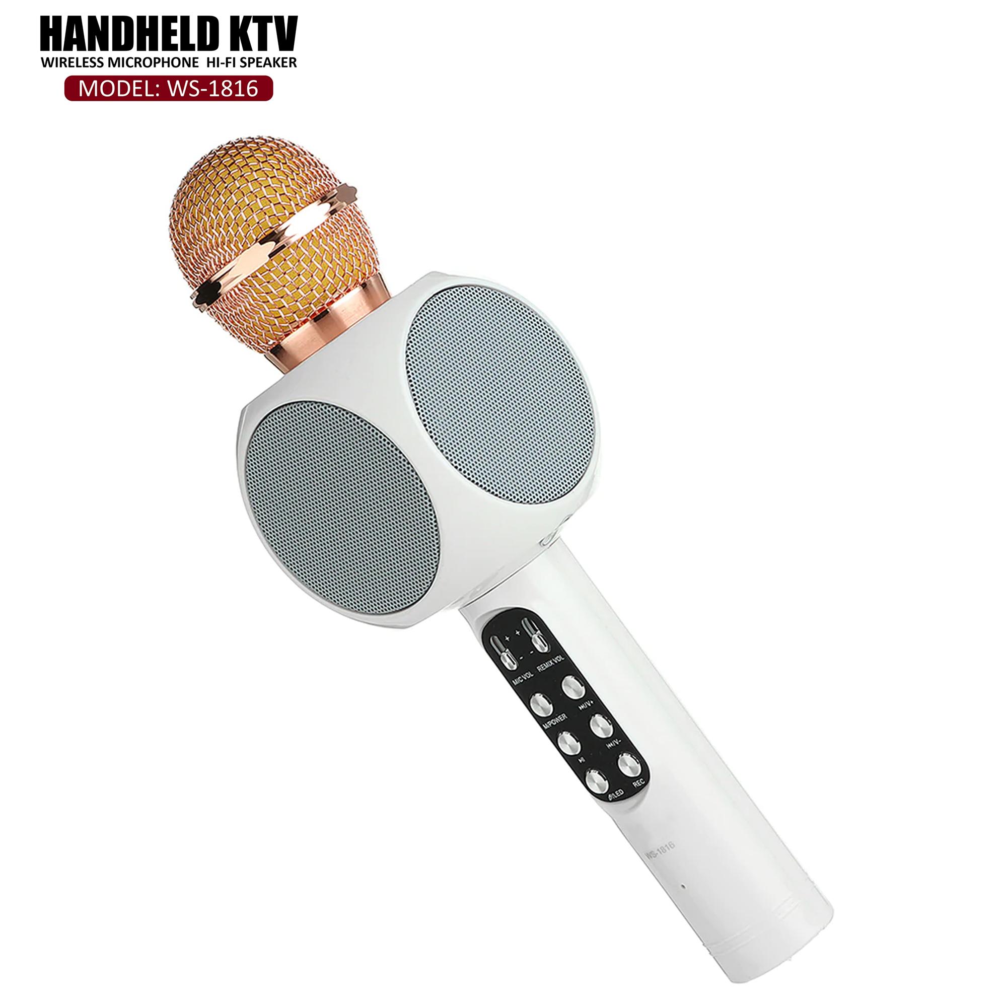 LHR WS1816 Portable Handheld KTV Wireless Bluetooth Microphone HiFi