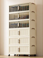 in hom 2-6Tiers Foldable Storage Cabinet With Wheels Stackable Plastic Storage Organizer Wardrobe For Clothes Toys Food Snacks skincare Toiletries