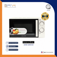 American Home AMW-20MCW Microwave Oven 20L Mechanical Control Color White
