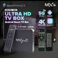 Smartifact MXQ Pro 4K Android 11.0 TV Box 5G for Non Smart TV Ultra HD Quad Core TV Box 2.4G Wifi 8GB+128GB Smart TV Box Connect To Wifi 4K Android + I8 Mini Keyboard 2.4GHz Backlit With Touchpad For TV BOX