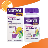 Natrol Kids Melatonin Fast Dissolve Strawberry Flavor 40 Tablets