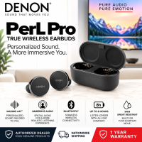 Denon PerL Pro True Wireless Earbuds ANC Personalized Sound Bluetooth Premium Earphones (Black)
