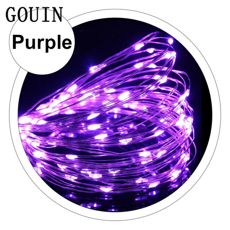 GOUIN 2M 3M 5M 10M 20M 20/30/50/100/200 LED USB Mini LED Copper Wire String Fairy Lights Christmas Wedding Party Decorative Lights