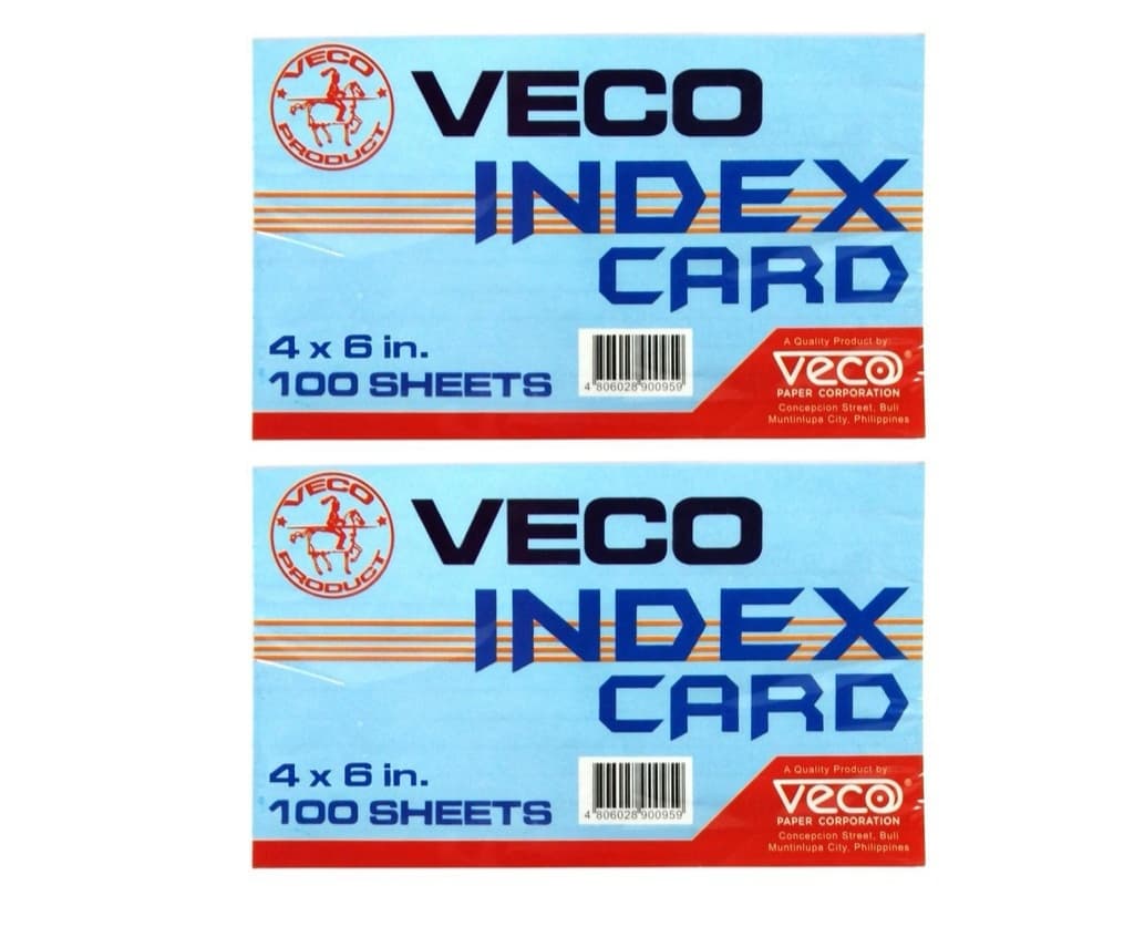 100pcs/pack Index Card White (1/8 1/4 1/2)