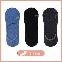 ECMLN 3 Pairs Invisible Shallow Mouth Non Slip Boat Socks for women of Ten Colors Summer Thin Section Solid Color Embroidery Crew Socks