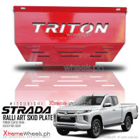 Mitsubishi Strada 2019-2023 Triton Logo Hard Steel Engine Under Cover skid plate / skidplate Thailand Made (  strada accessories )