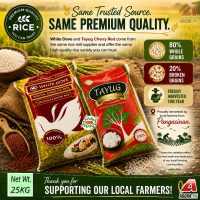 25kg White Dove or Cherry Red Come from the Same Rice Mill Supplier and Offer the Same High-Quality Rice Varieties Freshly Milled from Pangasinan by Local Farmers Please Support Local Farmers - agora.ph