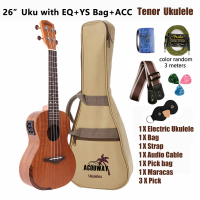 Acouway Ukulele ukelele 21″ 24″ 26″ electric Concert/soprano/tenor ukulele sapele wood Small Guitar