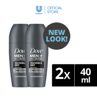 [BUNDLE OF 2] Dove Men+Care Roll On Deodorant Invisible Dry 40ml