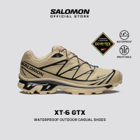 SALOMON XT-6 Gore-tex Unisex Sportstyle Shoes in Safari / Safari / Black