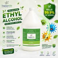 Ethyl Alcohol 70% 1 Gallon (3.5L) – Antibacterial Antiviral FDA Approved Moisturizing Skin-Friendly with Pleasant Scent Deep Cleansing