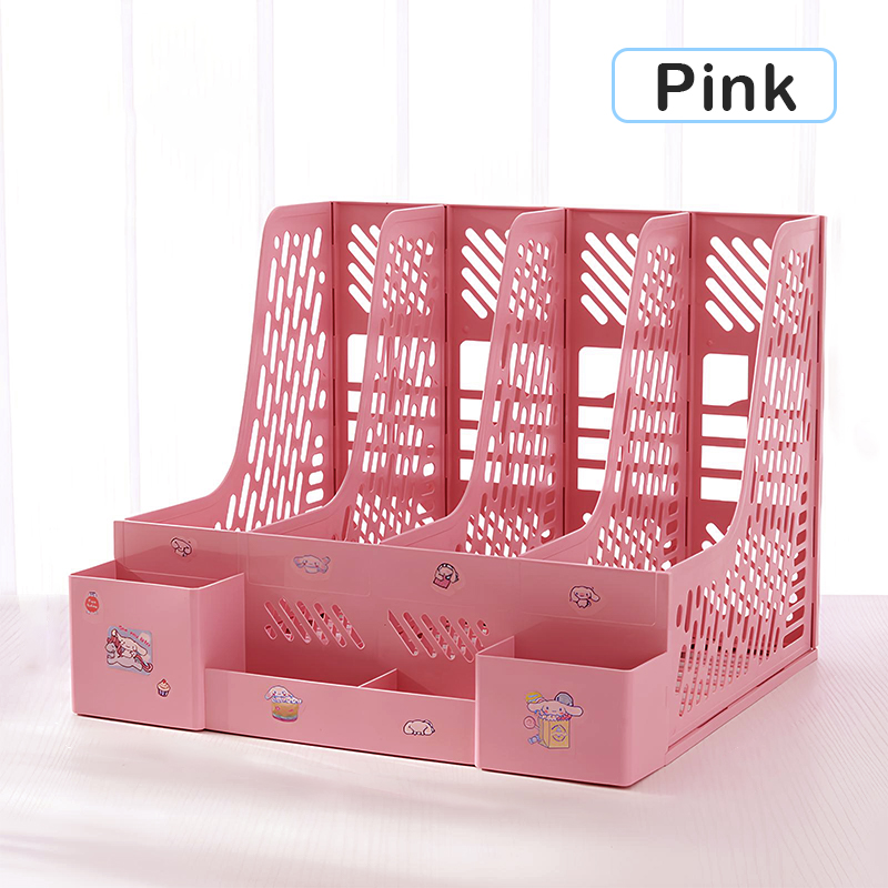 File Storage Rack Office File Box Grid Desktop Storage File Case Data Storage File Holder Student Office Supplies