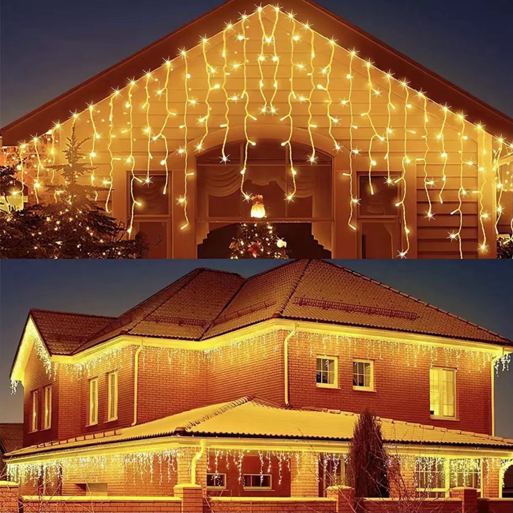 96L LED Christmas Curtain Lights Waterproof Christmas Lights Christmas Tree Decoration LightsDIY LIGHT JVL