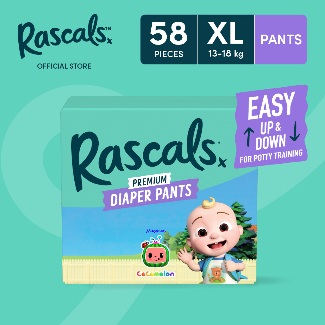 RASCALS CoComelon Edition - Pants XL 58pcs with FREE Collectible Stickers inside (Promo Box)