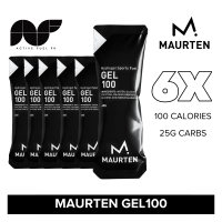 MAURTEN GEL100 High-Calorie Energy Gel - 100 Calories 25g Carbs Packs of 6