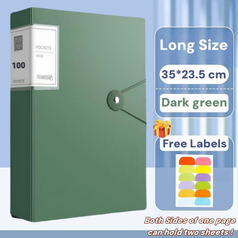 Clear Book Long Expanding File Folder Clear Folder Organizer Paper Organizer Document Storage Long