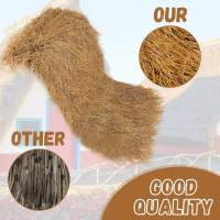 Fireproof Artificial Straw Roof Thatch Bar Hut Grass Stylish Waterproof Realistic for Outdoor Themed Roofs PE Material
