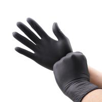 TQTQ 100pcs VINYL/NITRILE GLOVES BLACK MULTI-PURPOSE DISPOSABLE EXAMINATION GLOVES