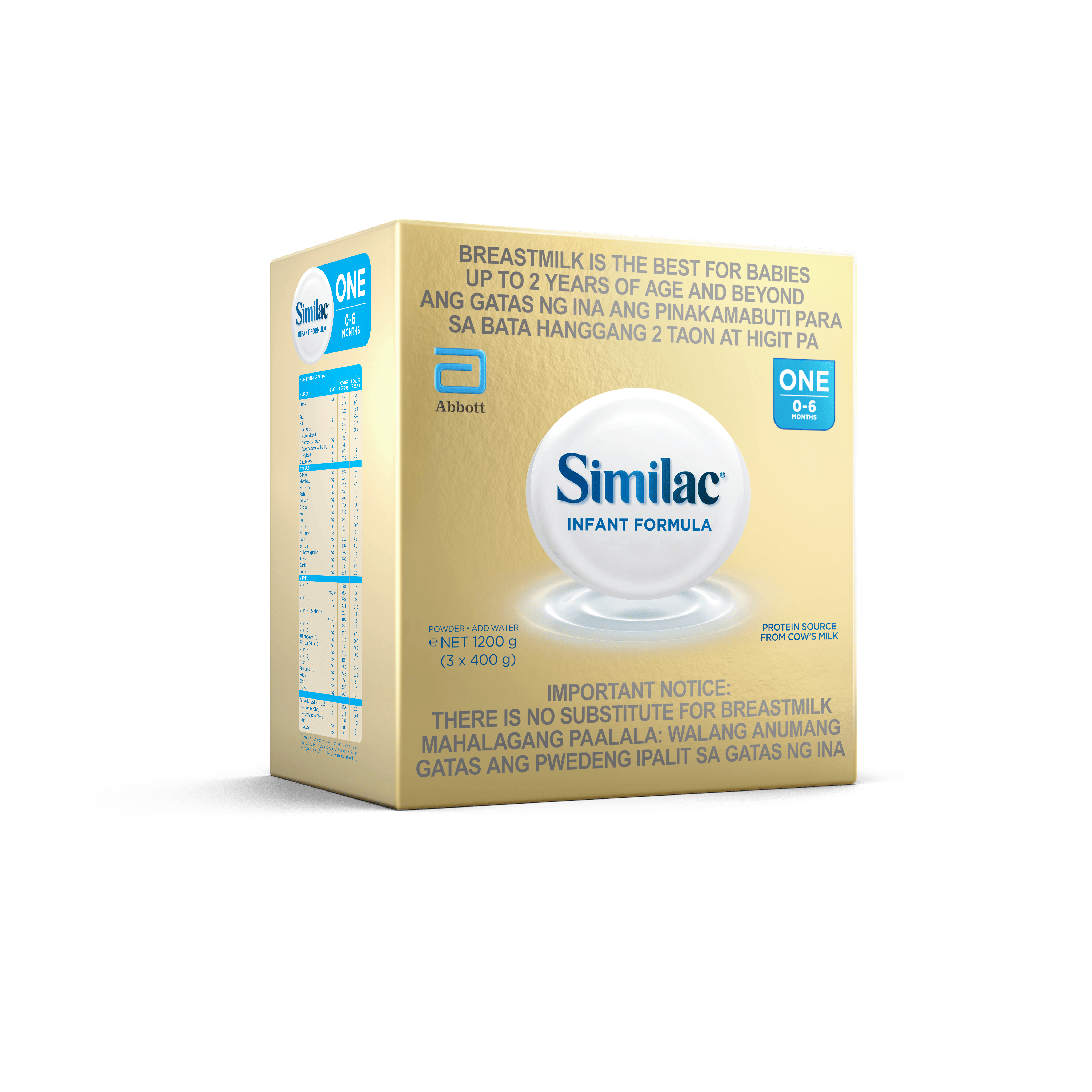 Similac 1.2kg Infant Formula for 0-6 Months Milk Powder