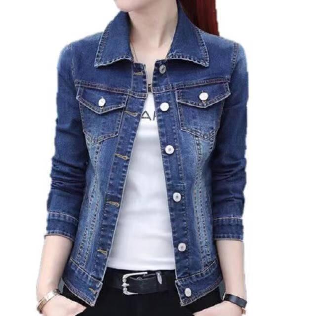 Pink elegance denim jacket for Ladies 