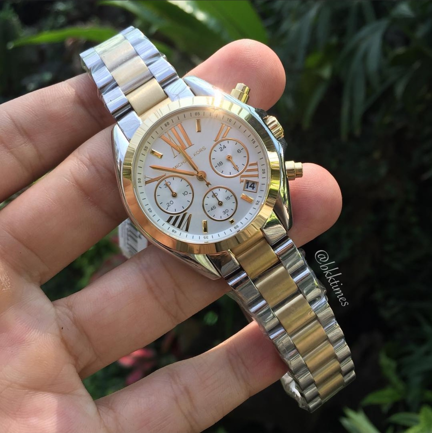 michael kors gold and silver watch