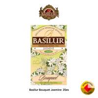 BASILUR TEA ″Bouquet″ Jasmine (1.5g x 25En) - 71076 - Ceylon Green Tea Jasmine Flower Petals Yellowish green cup of pure happiness.