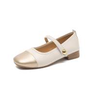 YOTO PU Leather French-Inspired Ballet Doll Shoes For Women Classic Mary Jane Pumps with Single Strap Flat Shoes.