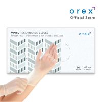 OREX Disposable Vinyl (PVC) Examination Gloves - S/M/L/XL - 1 box (100 pcs)