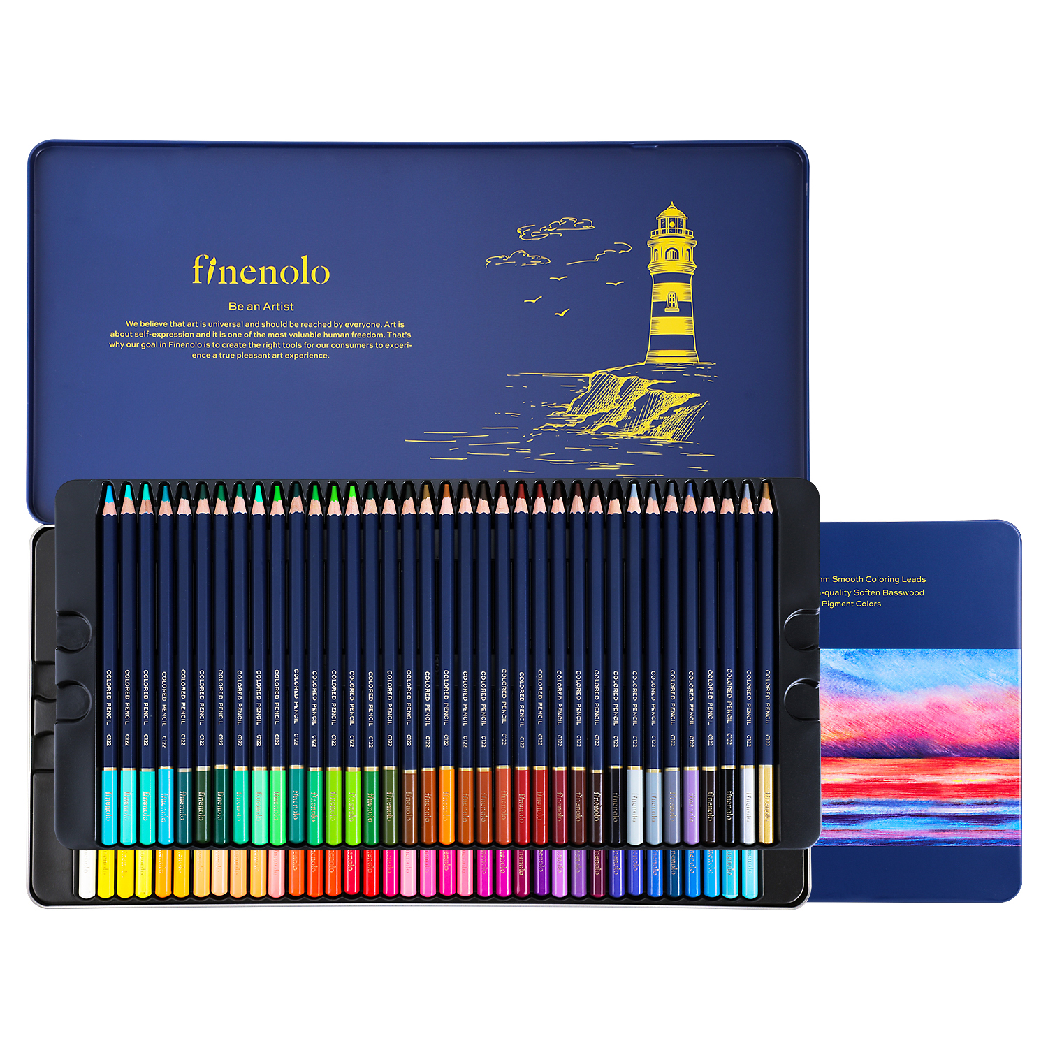 Deli C122-72 Finenolo Colored Pencil 72 Colors