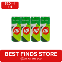7UP Zero Sugar 320ml - Pack of 4