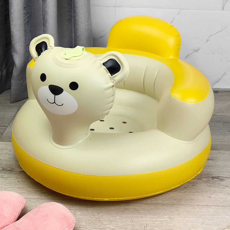 ✨READY STOCK✨ Inflatable Baby Sofa Inflatable Baby Sofa Chair with Foam Kids Learn to Sit Chair Soft Seat PVC Foldable Portable Inflatable Sofa Dining Chair