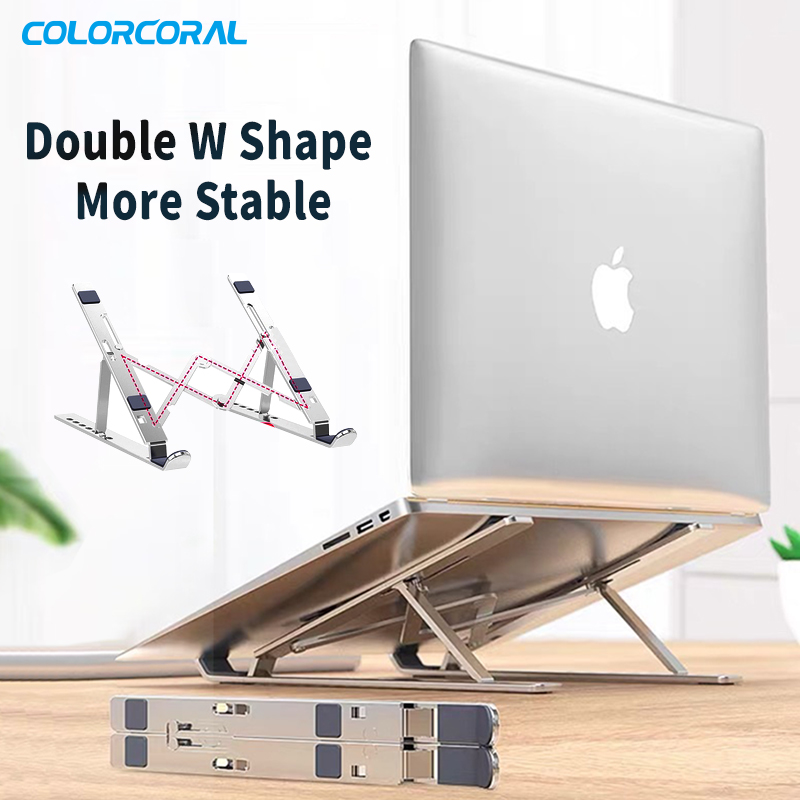 ColorCoral Laptop Stand Phone Holder Portable Adjustable Aluminum