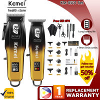 Kemei Hair Clippers and Trimmer Set Professional Barber Cordless Zero Gapped Hair Beard Trimmer Men Finish Hair Cutting Machine km-8501