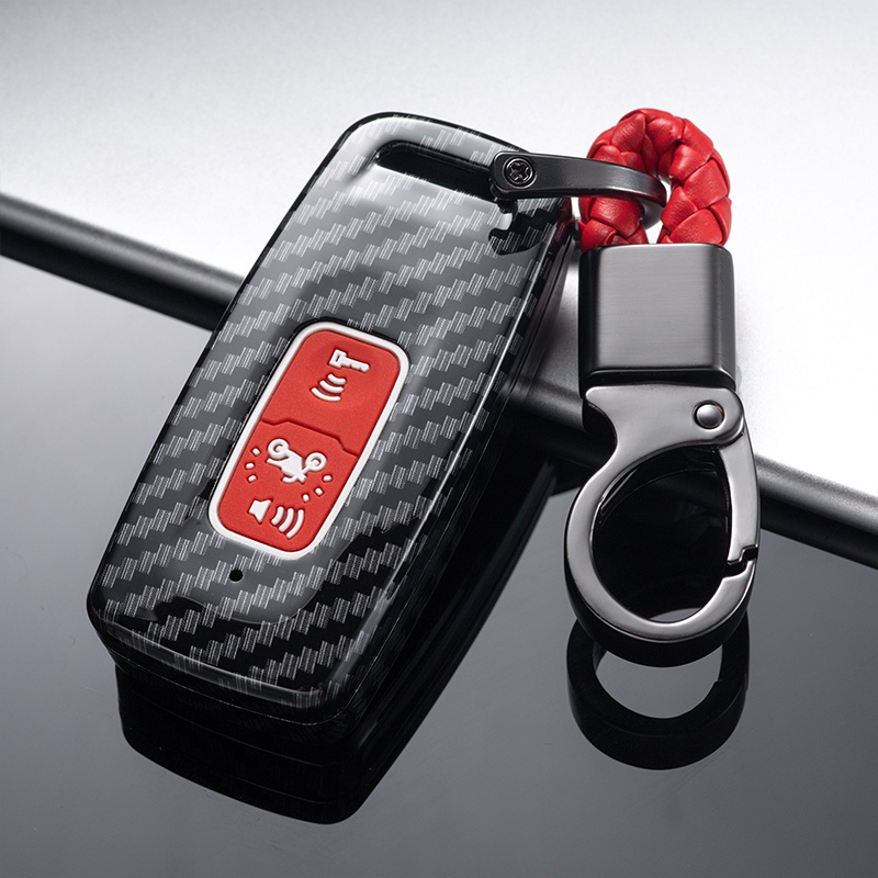 Honda PCX 160  ADV 160  Click 160 PCX160  Remote Key Case Cover Carbon Fiber Keychain