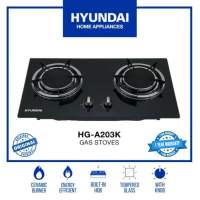 Hyundai Double Infrared Burner Tempered Glass Gas Stove HG-A203K