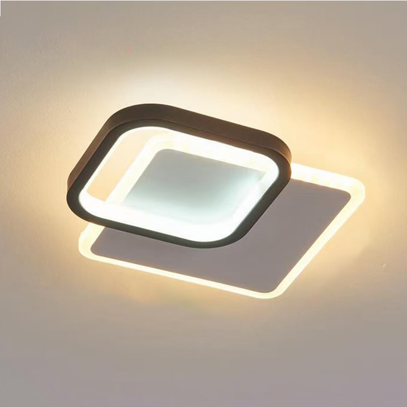 LED Ceiling Lamp Tri-color Dimmable Design Flush Mount Acrylic Ceiling Light Flush Mount Chandelier Nordic Minimalist Modern Drop Light Ceiling for Bedside Corridor Porch Cloakroom Decorative Lighting