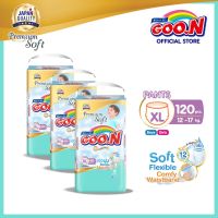 GOO.N Premium Soft Mommy Kiss Diaper Pants 40s (X-Large) Pack of 3 (120 pads)