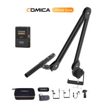 COMICA VM30 2.4G Super Cardioid Condenser Wireless Shotgun Microphone for Camera Smartphone Computer Professional 3.5mm&USB On-camera Mic for Live Streaming Reporting PodcastingInterviewing