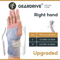 GEARDRIVE Wrist Brace Carpal Tunnel Day Night Support For Pain Relief Tendonitis Arthritis And Tenosynovatis