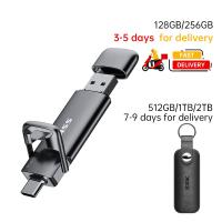 SSK SD301 Flash Drive 550MB/s 128GB/256GB/1TB/2TB USB-C OTG Ultra Fast Transfer Dual Interface Durable Construction