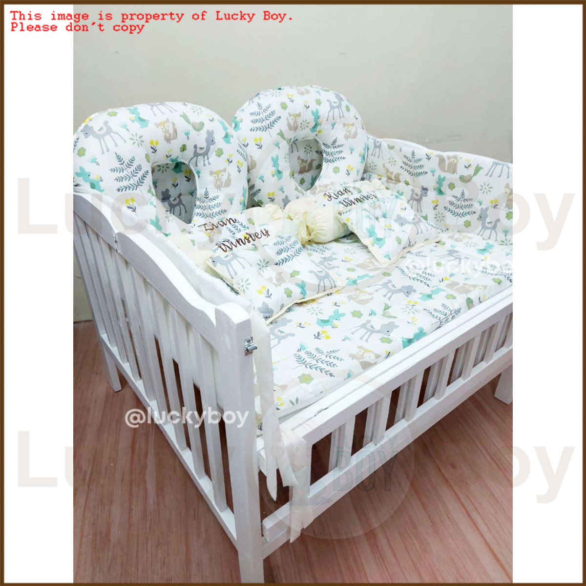 Twin Crib Wooden Crib for Baby
