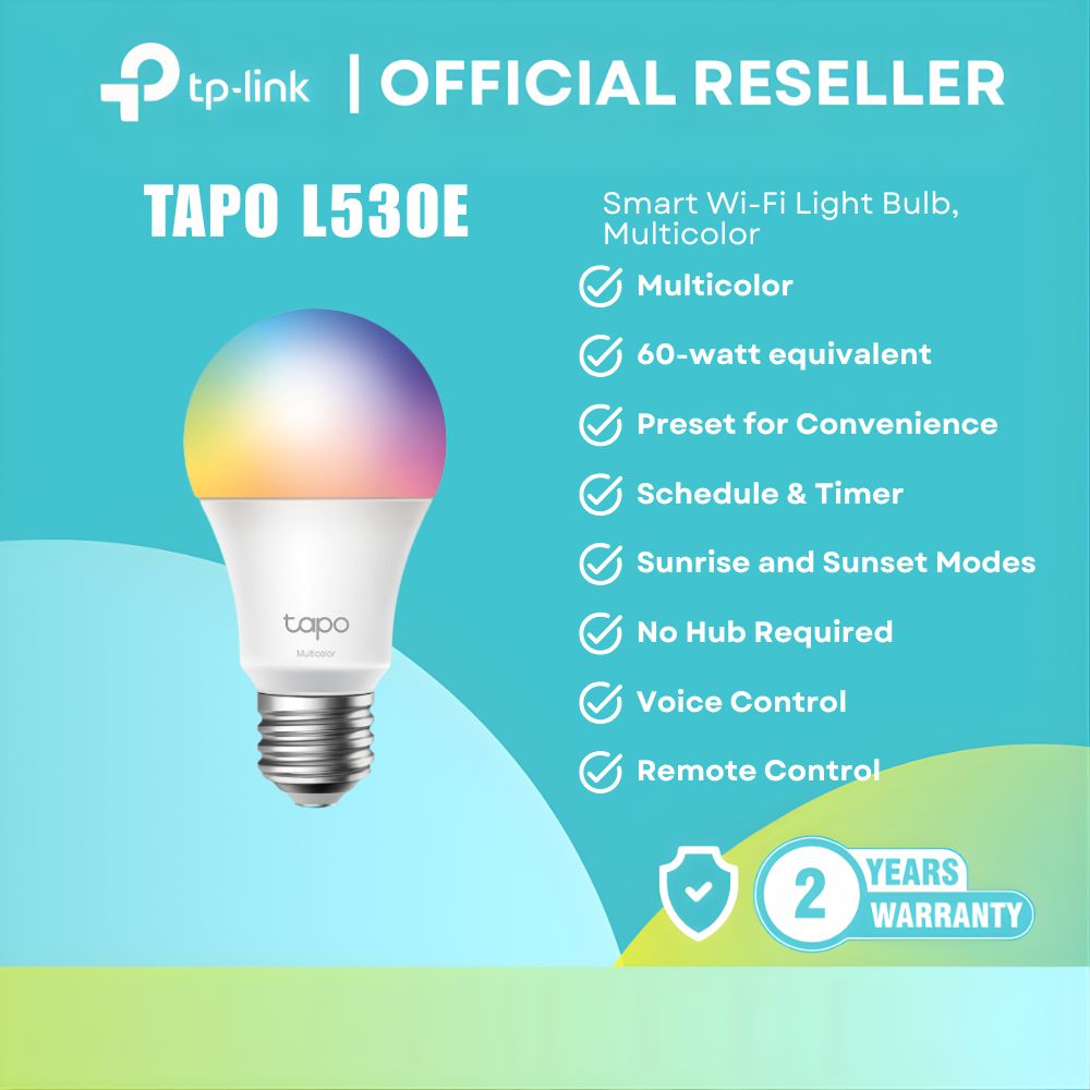 TP-Link Tapo L530E Smart Wi-Fi Light Bulb E27 806lm RGB 8.3W itw