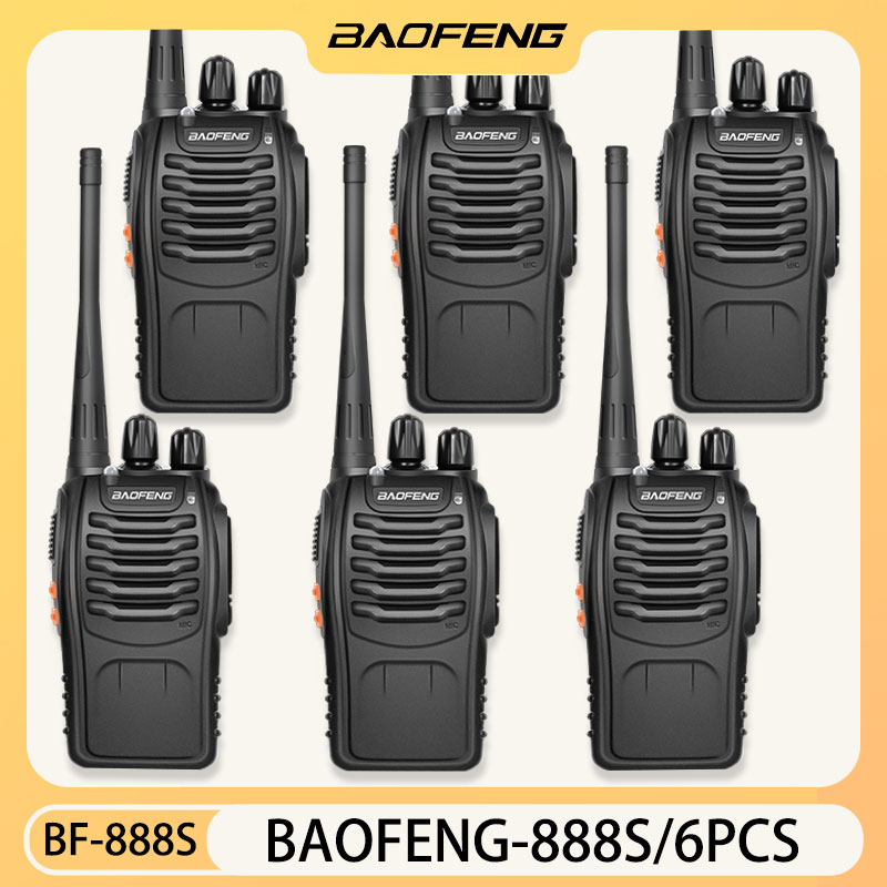 8pcs Baofeng 888S 5W Two-Way Radio Walkie Talkie Interphone handset radio  walkie Lazada PH