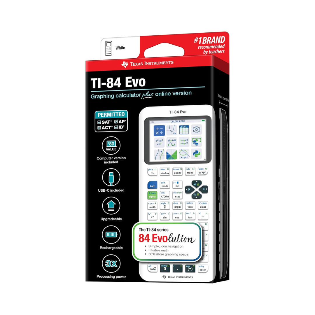 Texas Instruments TI-84 Evo Calculator White