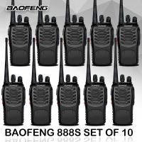 *COD* Baofeng BF 888S set of 10 Walkie Talkie Long Range 5W Portable Two Way Radio UHF Transceiver(Warranty 3 Months)