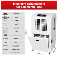 SHANBEN Connected Air Dehumidifier with Mobile App Control Quiet Operation Energy-Efficient Humidity Regulation for 30-60㎡ Spaces