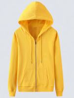 YATO unisex plain hoodie jacket men zipper hooide jacker