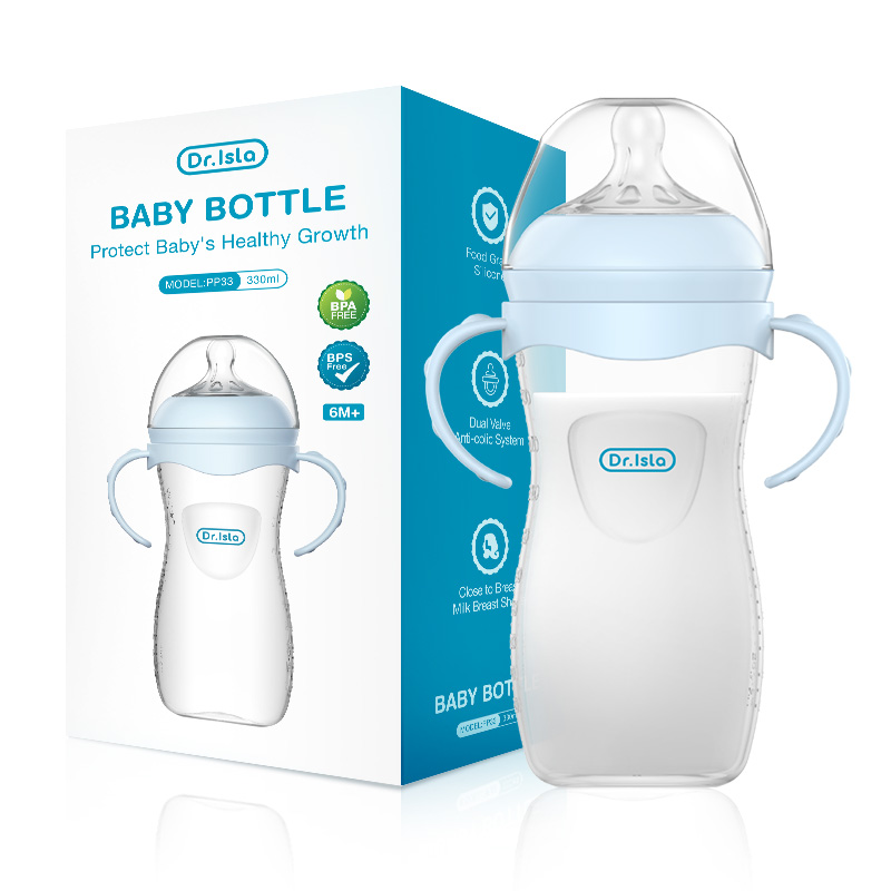 Dr.Isla PPSU Feeding Bottle For Baby Newborn Feeding Anti-Colic Soft and Durable 5oz/11oz PP15