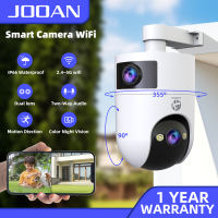 JOOAN 8MP Dual Lens IP Camera WiFi CCTV Outdoor IP66 Waterproof HD Night Vision Motion Detection Two Way Audio Security Camera