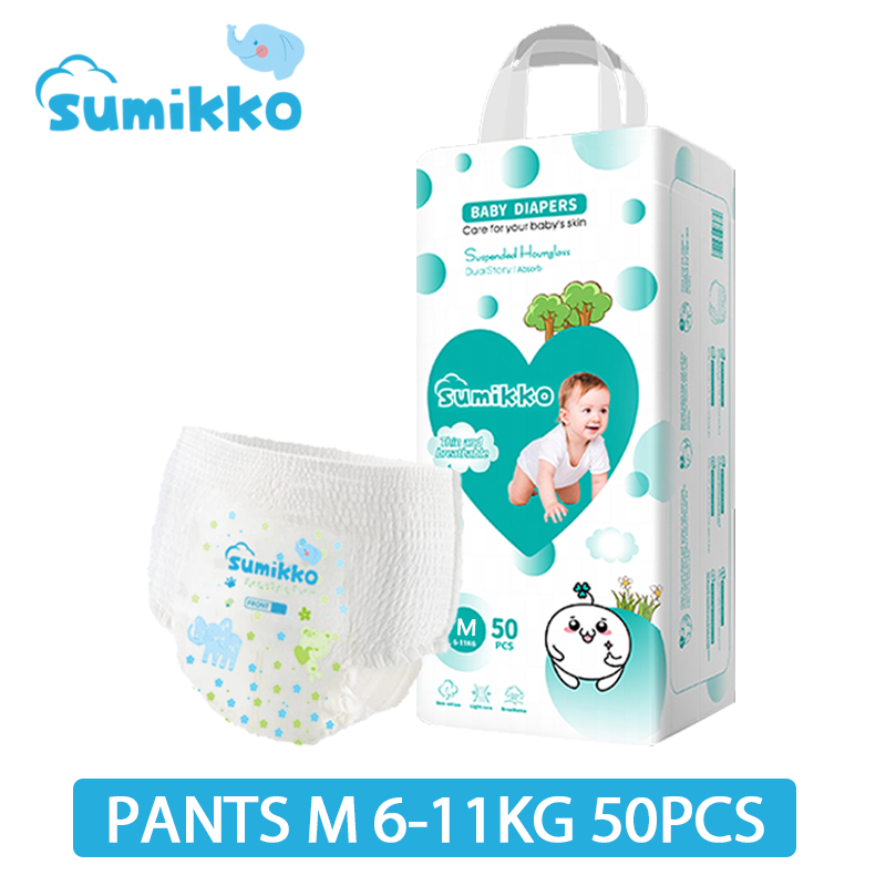 Baby Diaper Pants 50 Pcs M | L | XL | XXL | XXXL Unisex Ultra thin and dry Breathable Diapers